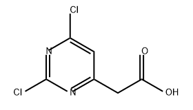 4-Pyrimidineacetic acid, 2,6-dichloro- Struktur