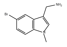 1H-Indole-3-methanamine, 5-bromo-1-methyl- Struktur