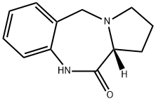 11H-Pyrrolo[2,1-c][1,4]benzodiazepin-11-one, 1,2,3,5,10,11a-hexahydro-, (11aR)- Struktur