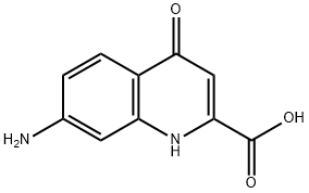 2-Quinolinecarboxylicacid,7-amino-1,4-dihydro-4-oxo-(9CI) Struktur