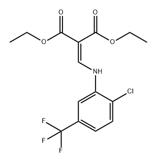 Propanedioic acid, 2-[[[2-chloro-5-(trifluoromethyl)phenyl]amino]methylene]-, 1,3-diethyl ester