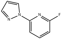 Pyridine, 2-fluoro-6-(1H-pyrazol-1-yl)- Struktur