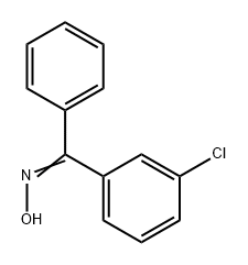 Methanone, (3-chlorophenyl)phenyl-, oxime Struktur