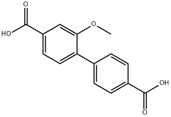 [1,1'-Biphenyl]-4,4'-dicarboxylic acid, 2-methoxy- Struktur