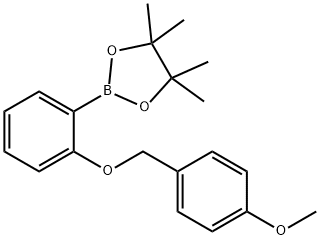 1,3,2-Dioxaborolane, 2-[2-[(4-methoxyphenyl)methoxy]phenyl]-4,4,5,5-tetramethyl- Struktur