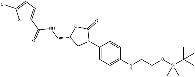 2-Thiophenecarboxamide, 5-chloro-N-[[(5S)-3-[4-[[2-[[(1,1-dimethylethyl)dimethylsilyl]oxy]ethyl]amino]phenyl]-2-oxo-5-oxazolidinyl]methyl]-