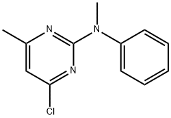 2-Pyrimidinamine, 4-chloro-N,6-dimethyl-N-phenyl- Struktur