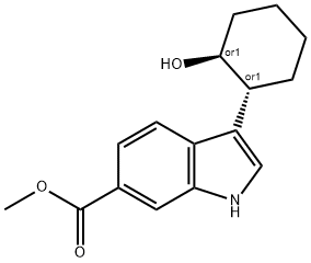 1H-Indole-6-carboxylic acid, 3-[(1R,2S)-2-hydroxycyclohexyl]-, methyl ester, rel-|3-(反式-2-羥基環(huán)己基)-1H-吲哚-6-羧酸甲酯