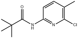 Propanamide, N-(6-chloro-5-methyl-2-pyridinyl)-2,2-dimethyl- Struktur