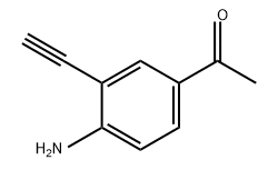 Ethanone, 1-(4-amino-3-ethynylphenyl)- Struktur