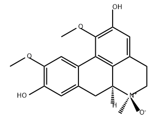 4H-Dibenzo[de,g]quinoline-2,9-diol, 5,6,6a,7-tetrahydro-1,10-dimethoxy-6-methyl-, 6-oxide, (6R,6aS)- Struktur