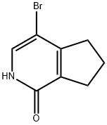 1H-Cyclopenta[c]pyridin-1-one, 4-bromo-2,5,6,7-tetrahydro- Struktur