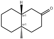 rel-(8aβ*)-4aα*-Methyldecalin-2-one Struktur