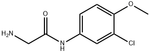 2-amino-N-(3-chloro-4-methoxyphenyl)acetamide Struktur