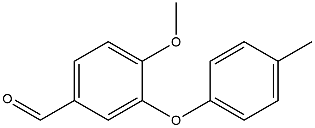 4-Methoxy-3-(4-methylphenoxy)benzaldehyde Struktur