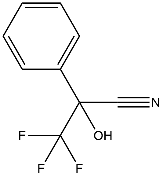 Benzeneacetonitrile, α-hydroxy-α-(trifluoromethyl)- Struktur