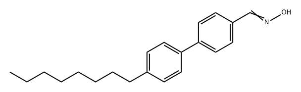 [1,1'-Biphenyl]-4-carboxaldehyde, 4'-octyl-, oxime Struktur