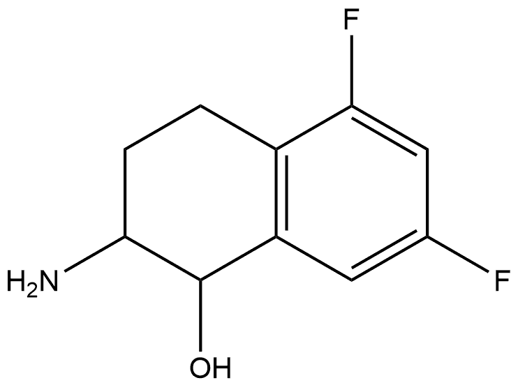 2-amino-5,7-difluoro-1,2,3,4-tetrahydronaphthalen-1-ol Struktur