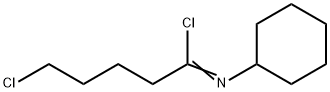 Pentanimidoyl chloride, 5-chloro-N-cyclohexyl- Struktur