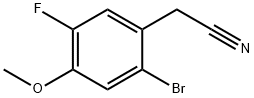 2-Bromo-5-fluoro-4-methoxyphenylacetonitrile Struktur