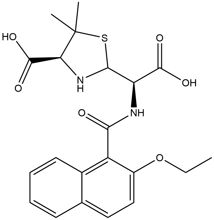 Nafcillin Penilloic Acid (Mixture of Diastereomers) Struktur