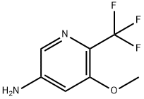 3-Pyridinamine, 5-methoxy-6-(trifluoromethyl)- Struktur