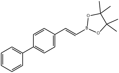 1,3,2-Dioxaborolane, 2-[(1E)-2-[1,1'-biphenyl]-4-ylethenyl]-4,4,5,5-tetramethyl- Struktur