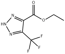 2H-1,2,3-Triazole-4-carboxylic acid, 5-(trifluoromethyl)-, ethyl ester Struktur