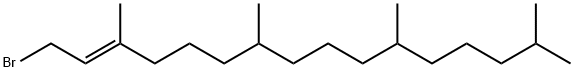 2-Hexadecene, 1-bromo-3,7,11,15-tetramethyl-, (2E)- Struktur