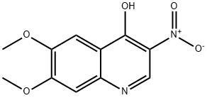 4-Quinolinol, 6,7-dimethoxy-3-nitro- Struktur