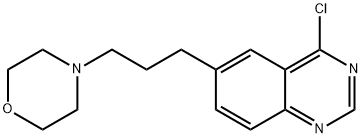 Quinazoline, 4-chloro-6-[3-(4-morpholinyl)propyl]- Struktur