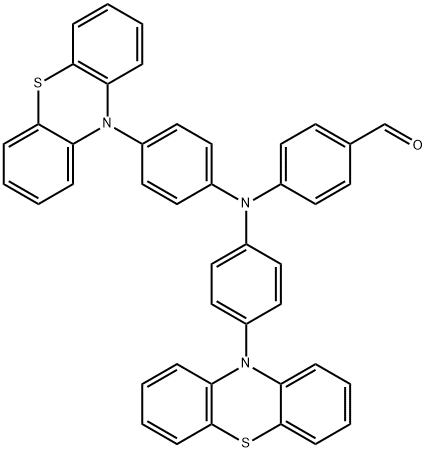 Benzaldehyde, 4-[bis[4-(10H-phenothiazin-10-yl)phenyl]amino]- Struktur