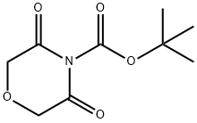 tert-Butyl 3,5-dioxomorpholine-4-carboxylate Struktur