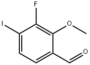 3-Fluoro-4-iodo-2-methoxybenzaldehyde Struktur