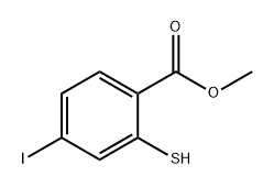 Benzoic acid, 4-iodo-2-mercapto-, methyl ester Struktur