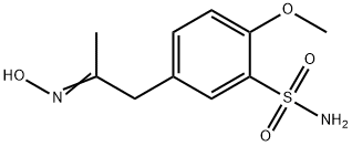 Benzenesulfonamide, 5-[2-(hydroxyimino)propyl]-2-methoxy- Struktur