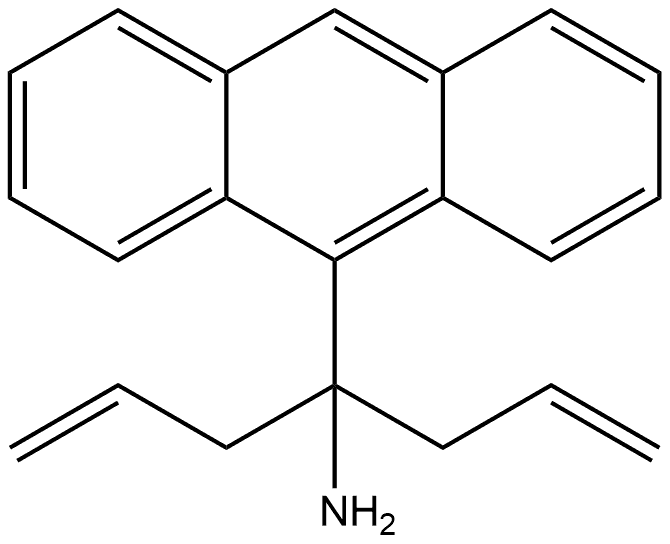 4-(anthracen-9-yl)hepta-1,6-dien-4-amine Struktur