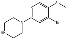 Piperazine, 1-(3-bromo-4-methoxyphenyl)- Struktur