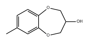 2H-1,5-Benzodioxepin-3-ol, 3,4-dihydro-7-methyl- Struktur