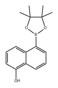 1-Naphthalenol, 5-(4,4,5,5-tetramethyl-1,3,2-dioxaborolan-2-yl)- Struktur