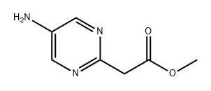 2-Pyrimidineacetic acid, 5-amino-, methyl ester Struktur