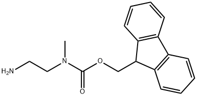 Carbamic acid, N-(2-aminoethyl)-N-methyl-, 9H-fluoren-9-ylmethyl ester Struktur