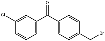 Methanone, [4-(bromomethyl)phenyl](3-chlorophenyl)- Struktur