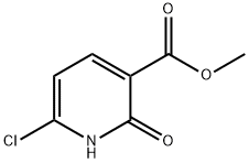 3-Pyridinecarboxylic acid, 6-chloro-1,2-dihydro-2-oxo-, methyl ester Struktur