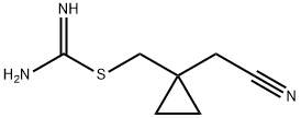 Carbamimidothioic acid, [1-(cyanomethyl)cyclopropyl]methyl ester Struktur