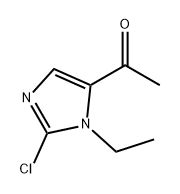 Ethanone, 1-(2-chloro-1-ethyl-1H-imidazol-5-yl)- Struktur