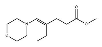 Hexanoic acid, 4-(4-morpholinylmethylene)-, methyl ester, (E)- (9CI)