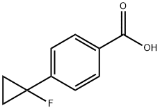 Benzoic acid, 4-(1-fluorocyclopropyl)- Struktur