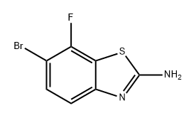 2-Benzothiazolamine, 6-bromo-7-fluoro- Struktur