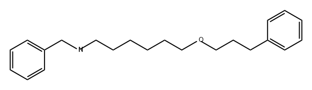 Benzenemethanamine, N-[6-(3-phenylpropoxy)hexyl]- Struktur